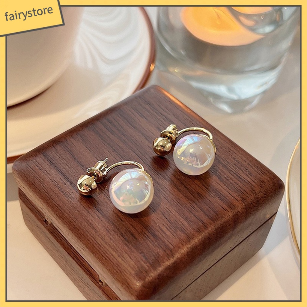 1 Đôi Bông Tai Ngọc Trai Giả Thời Trang Nữ Tính