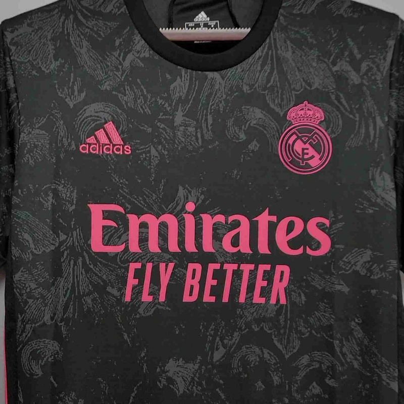 Áo Thun Bóng Đá Đội Real Madrid 3d 2020 / 2021 100% Chính Hãng