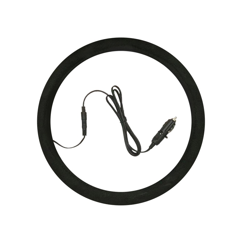 Vỏ Bọc Vô Lăng Xe Hơi 38cm DC 12V Bằng Da Lộn Chống Nắng Giữ Ấm Mùa Đông