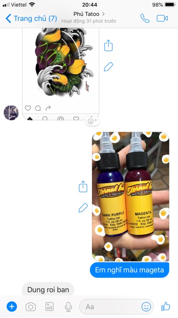 Màu Internal Mangenta