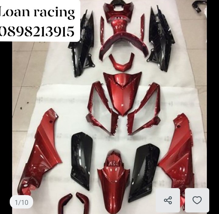 DÀN ÁO AIR BLADE THÁI MÀU ĐO , MÀU ĐEN , MÀU CAM ĐEN ZIN CHÍNH HÃNG HONDA THÁI