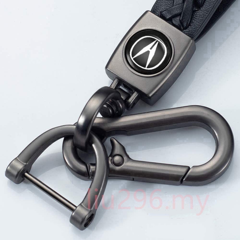 MỚI Da Cừu Mềm Thời Trang Da Hợp Kim Chìa Khóa Xe Kim Loại Logo Móc Khóa Chìa Khóa Fob Cho Acura