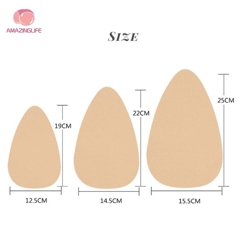 Miếng Dán Nâng Ngực / Nâng Ngực Bằng Silicone Hình Giọt Nước Cỡ Lớn Cho Nữ