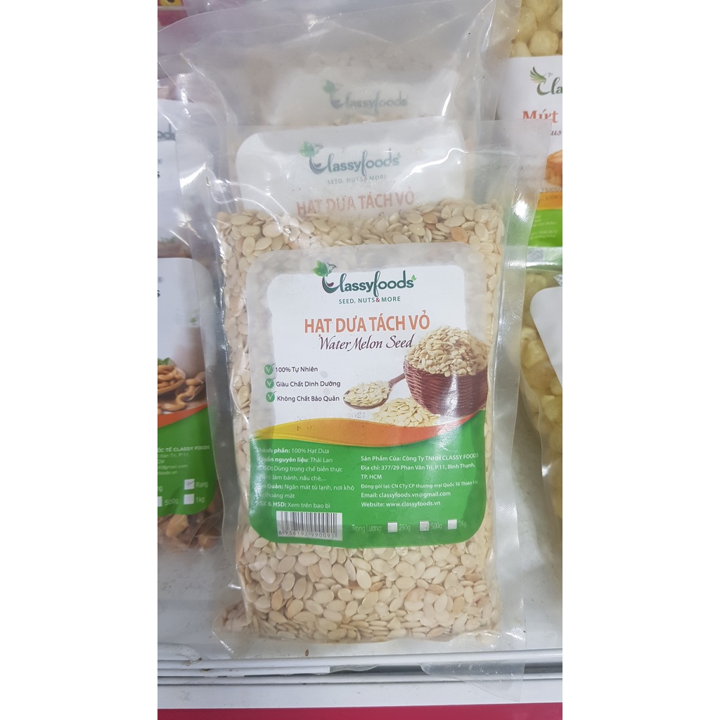 Hạt Dưa Tách Vỏ Classyfoods 500gr