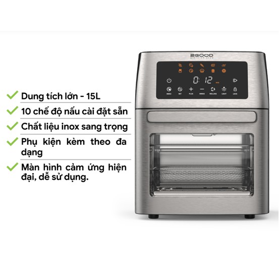 Nồi Chiên Không Dầu 2GOOD Vortex S-18 Air Fryer Oven (15L) - Bảo hành tại hãng