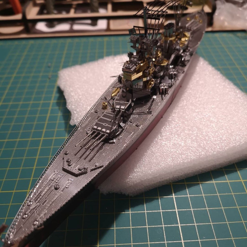 Mô Hình Lắp Ghép 3D Kim Loại Tự Ráp Piececool Thiết Giáp Hạm HMS Prince Of Wales - Chưa Lắp