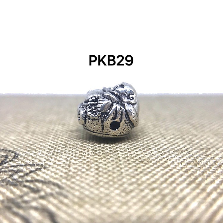 PKB29 - Charm Bạc Thái 925 Hình Phật Shakya 12x11mm