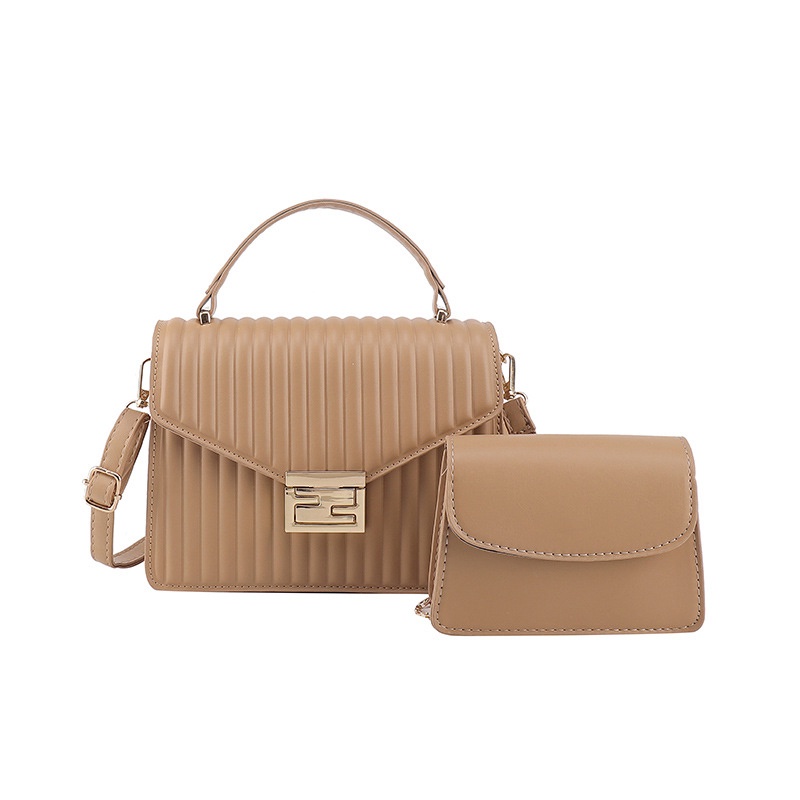 Túi Đeo Vai Một Bên Vai Xếp Ly Đơn Giản Cho Nữ