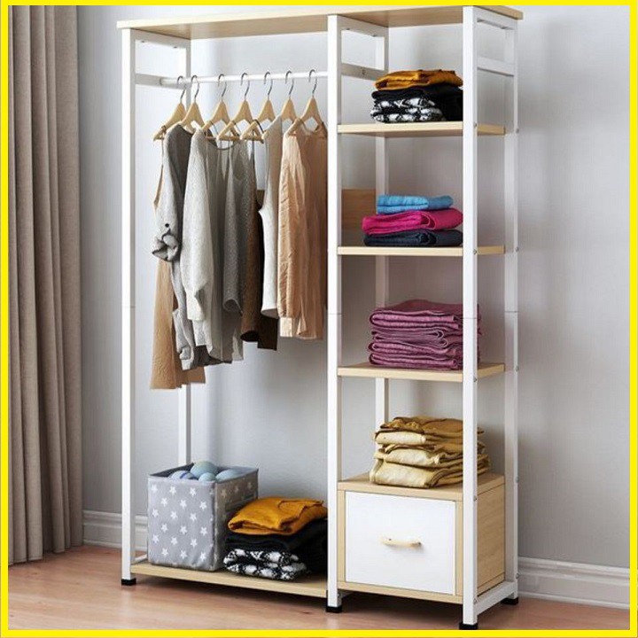 Tủ trống khung thép mặt gỗ MDF ngang 90cm