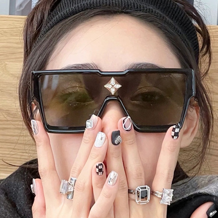 Kính Mát Gọng Vuông Lớn Nhiều Màu Sắc Chống Nắng Thời Trang Cho Nam Và Nữ