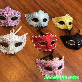 Mặt nạ phủ ren dự tiệc hóa trang halloween