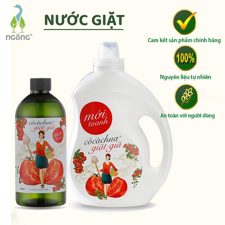 Cô Cà Chua Mới Toanh Giặt Giũ 500ml Và 2L