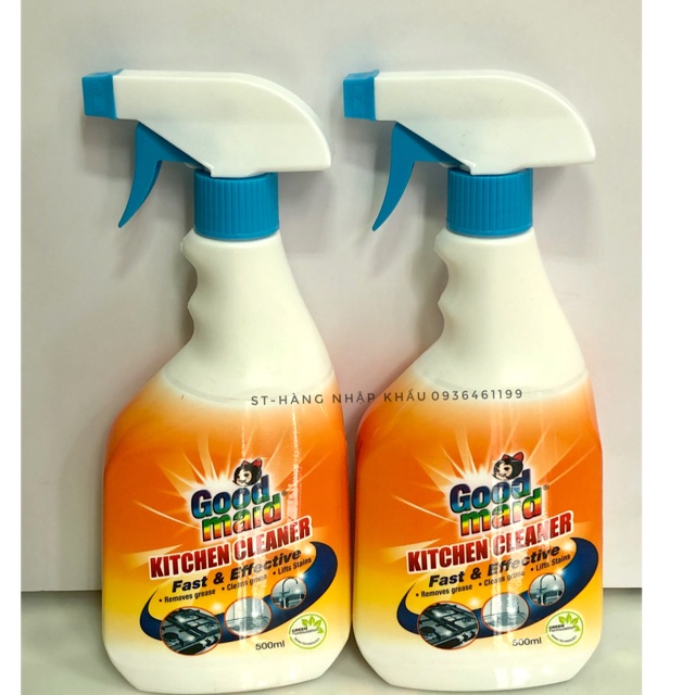 Nước xịt tẩy rửa đa năng, siêu sạch, GOOD MAID 500ml MALAYSIA