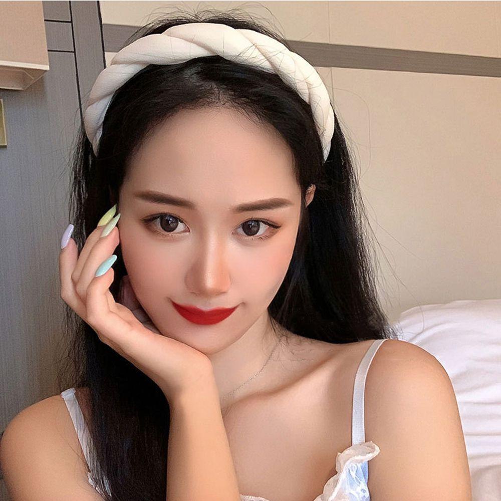 Băng Đô Cài Tóc Dạng Xoắn Bằng Mút Chống Trượt Thời Trang Cho Nữ
