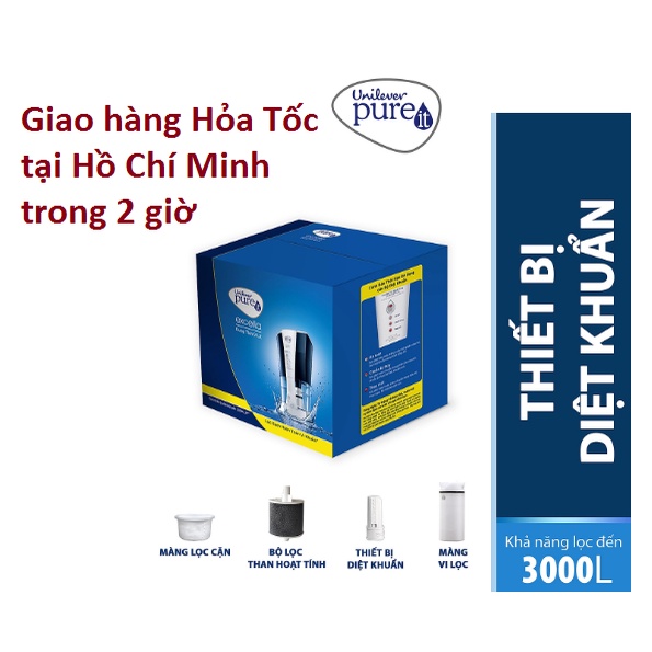 Bộ lọc thay thế cho máy lọc nước Unilever Pureit EXCELLA 9L. Công suất lọc 3000L