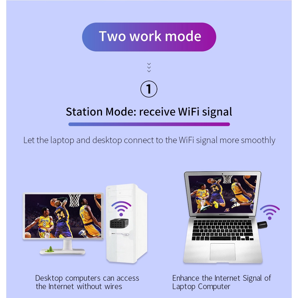 Usb Wifi 1300mbps 2.4g / 5.8g Ac Cho Windows 10 / Vista Keep | BigBuy360 - bigbuy360.vn