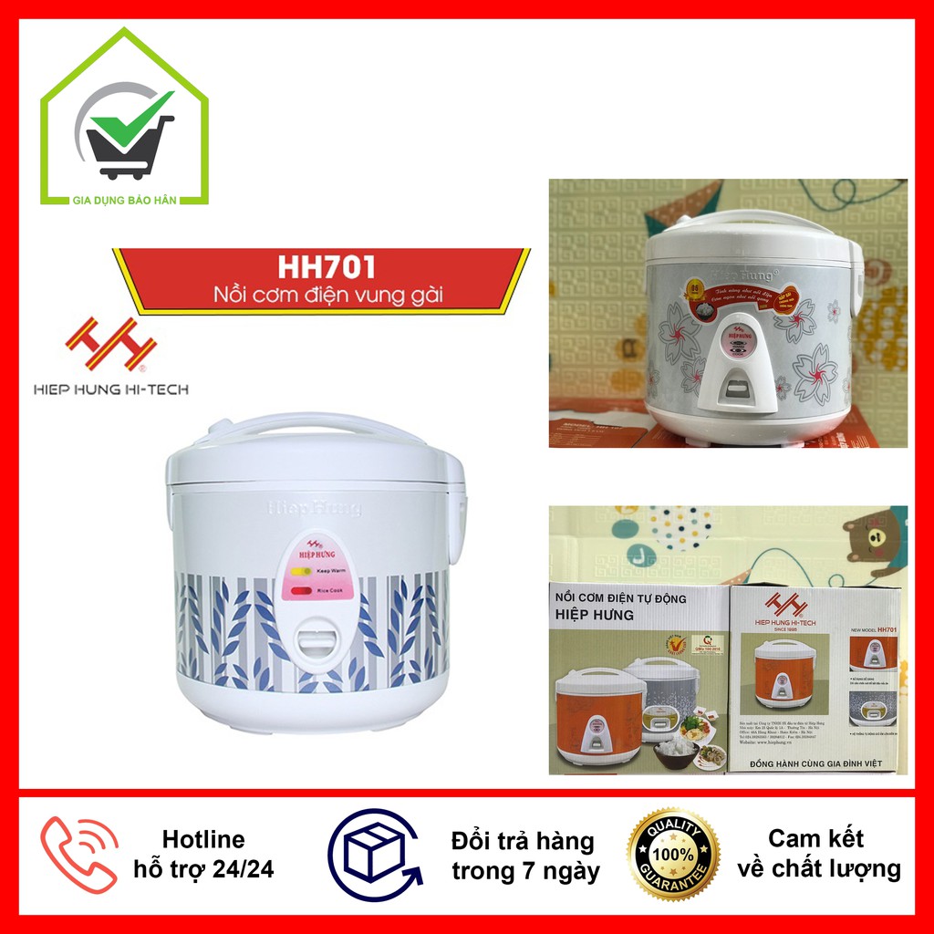 [ BẢO HÀNH 12 THÁNG ] Nồi cơm 1,8L,Hiệp Hưng 701- Bảo hành 12 tháng