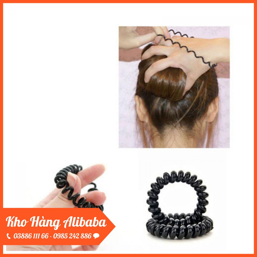 SET 5 Dây Buộc Tóc Nhựa Dạng Lò Xo Siêu Bền #A28