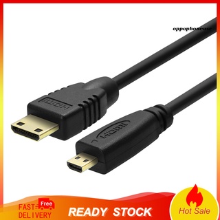 Cáp chuyển đổi 0.3m / 1m / 1.8m HD 1080p Mini sang Micro HDMI cho HDTV