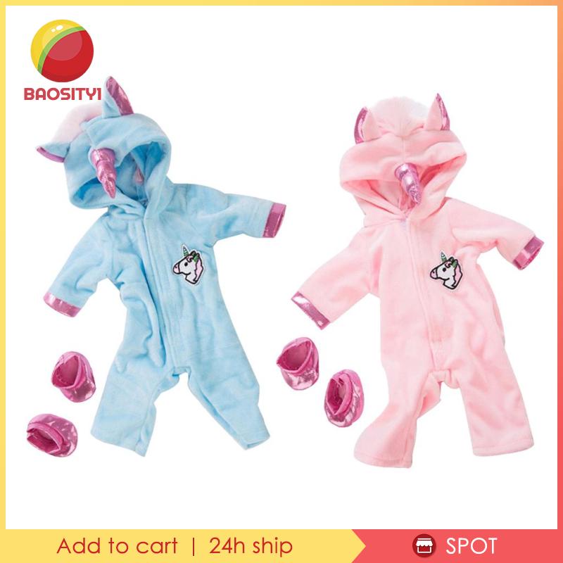 Bộ Đồ Liền Thân Hình Kỳ Lân 18 Inch Dành Cho Búp Bê Mỹ [Baosity1]