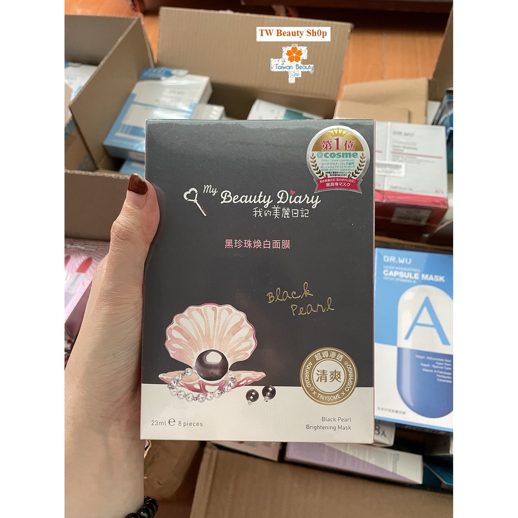 - Miếng lẻ - Mặt Nạ Ngọc Trai Đen My Beauty Diary Black Pearl Brightening