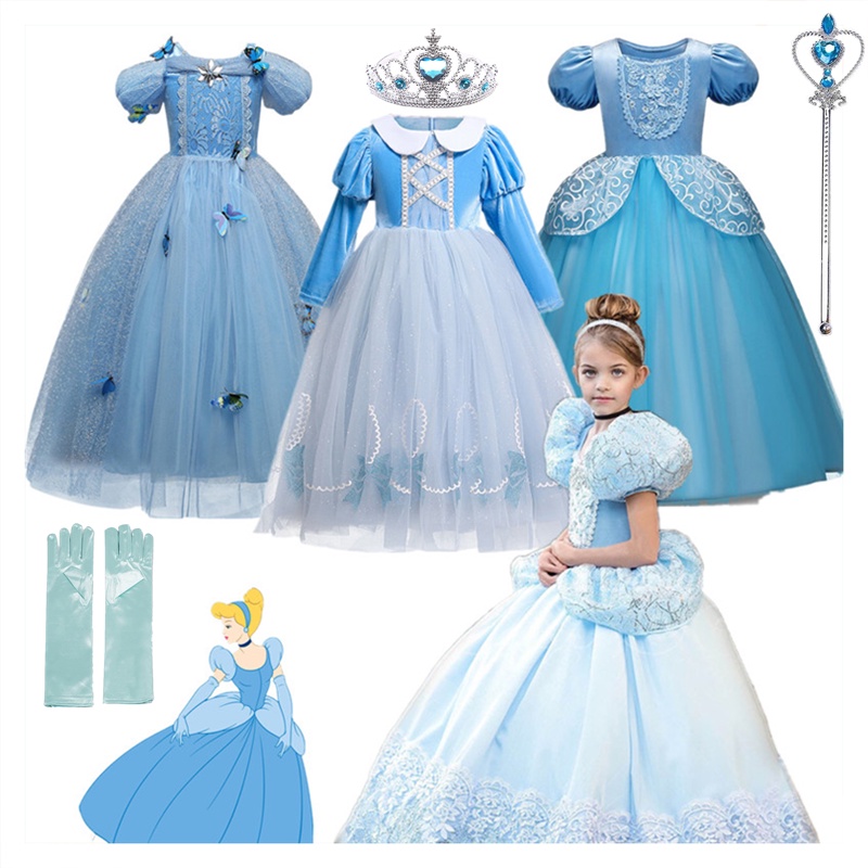 Đầm công chúa lọ lem hóa trang Halloween thời trang cho bé