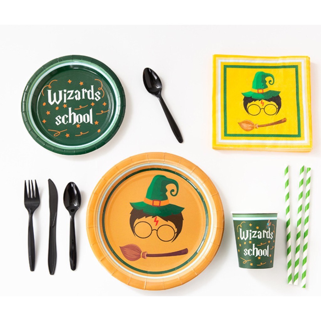Sản phẩm đồng giá 10 cốc giấy trang trí bàn tiệc hình harry potter bảo vệ môi trường, đồ dùng nhiều loại bàn tiệc