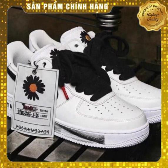 Giày Sneaker Nam Nữ - Giày Air Force 1 AF1 Trắng Hoa Cúc Sơn Đế Tróc Sơn Cổ Thấp Trẻ Trung Năng Động