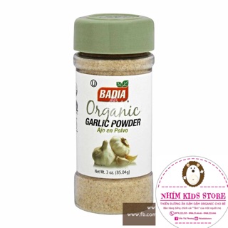 Bột tỏi hữu cơ Badia 85g