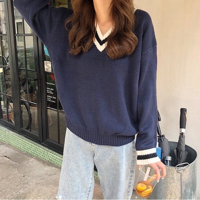 Áo Len Miss cổ tim ulzzang | BigBuy360 - bigbuy360.vn