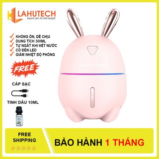 Máy Xông Tinh Dầu Bunny Phun Sương + Tặng 1 Lọ Tinh Dầu 10ML