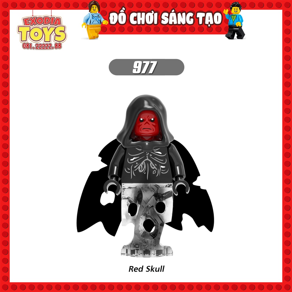 Xếp hình Minifigure Marvel Biệt đội siêu anh hùng Avengers - Đồ Chơi Lắp Ghép Sáng Tạo - XINH X0221