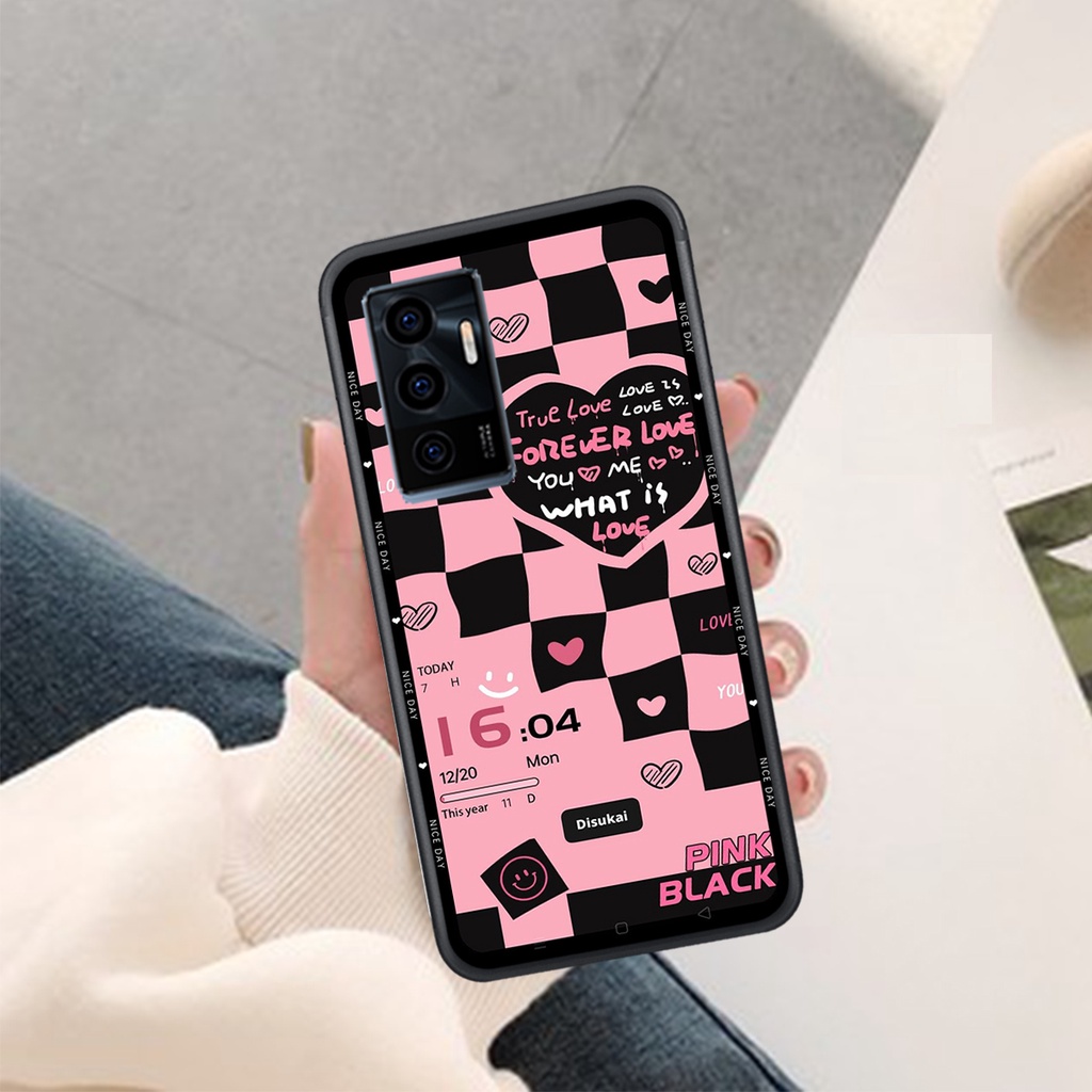 Ốp Lưng VIVO Y21 - Y21S - Y33S - Y15S,  In Hình &quot;Black Heart&quot; Phong Cách Đẹp.