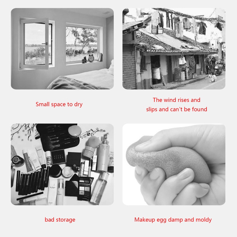 Giá Lưới Phơi Khô Cọ Trang Điểm Có Thể Gấp Gọn Tiện Dụng