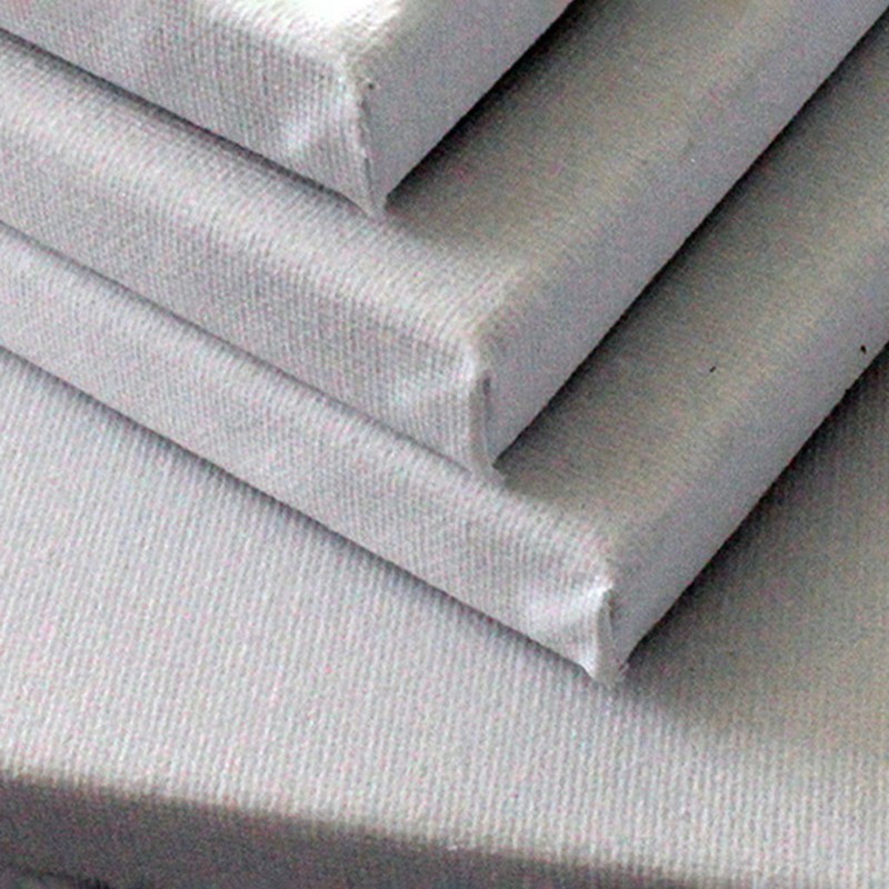 Tấm bảng khung gỗ mặt vải trống hình vuông dùng vẽ tranh sơn dầu/màu nước/acrylic