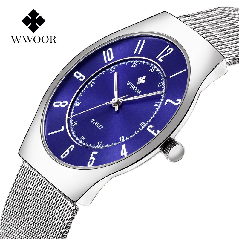 Đồng Hồ Nam Chính Hãng WWOOR 8829 Dây Thép Mành Cao Cấp | BigBuy360 - bigbuy360.vn