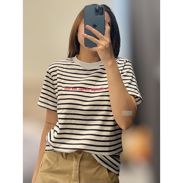 ÁO THUN SỌC “Be Thankful Always, and Love”