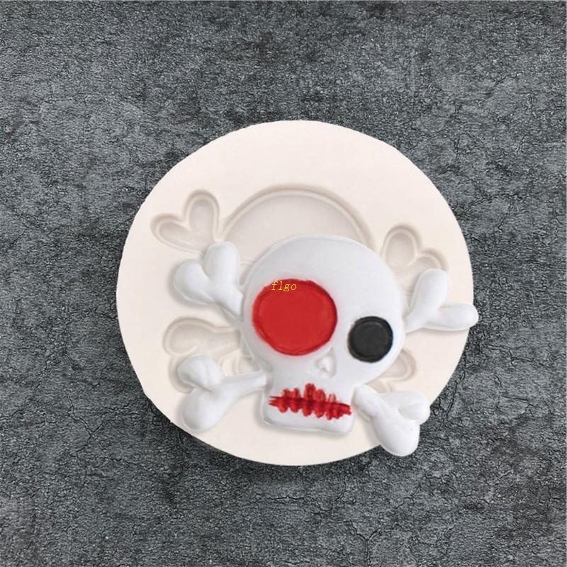 Khuôn Silicone Hình Đầu Lâu Dùng Làm Trang Sức Thủ Công