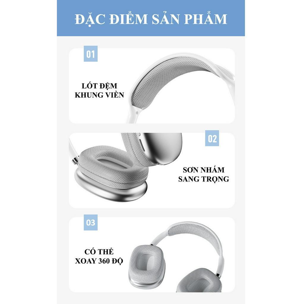 Tai nghe chụp tai P9 kết nối Bluetooth 5.1 CÓ thẻ nhớ và cổng AUX 3.5mm
