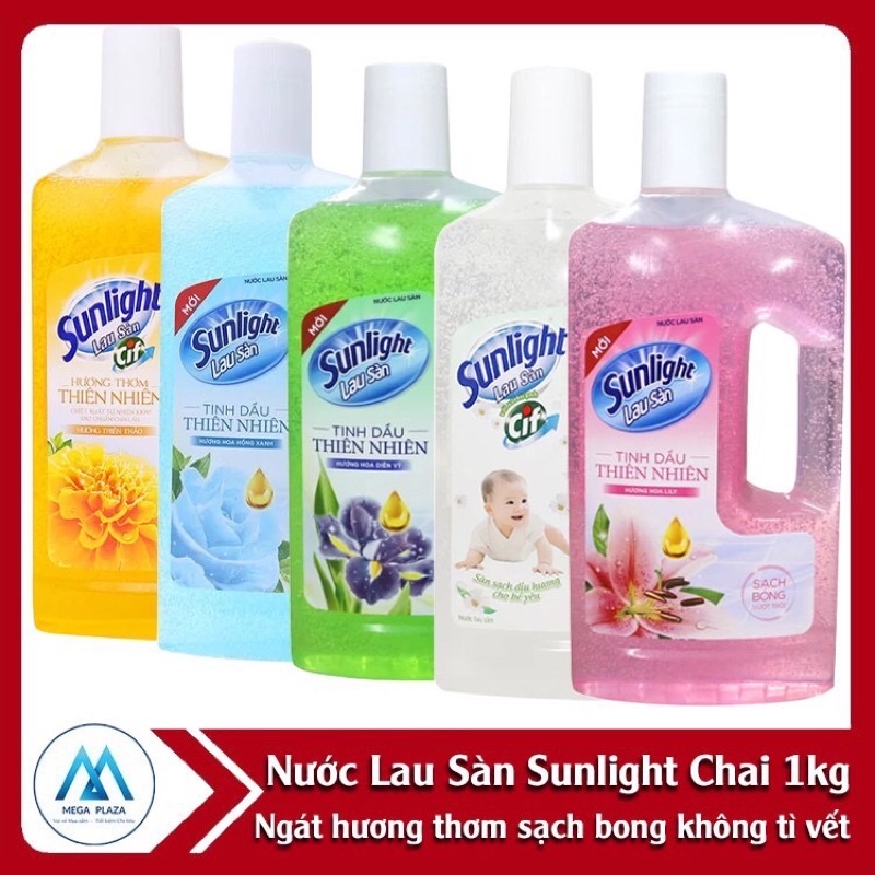 Nước Lau Sàn Sunlight hương hoa hạ bạc hà 1kg