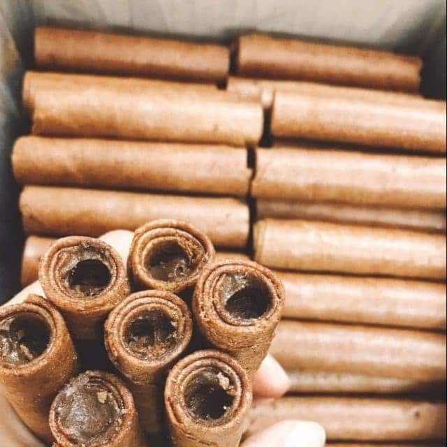 Bánh ống kem cacao siêu phẩm - giá sỉ- 250g / 500g