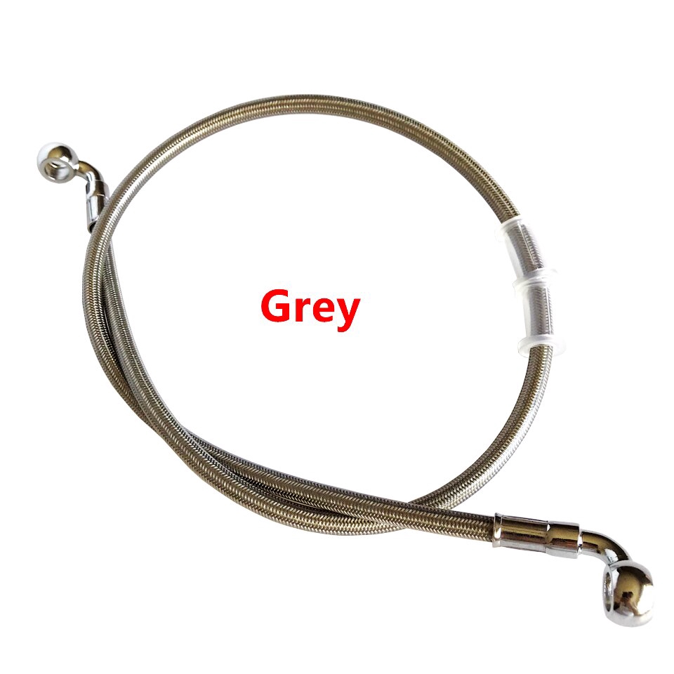 M10 Banjo 90 & 90 độ Xe Máy Ống Thủy Lực Phanh Ống Dây Cáp 400mm - 2200mm Ống bện ống dầu
