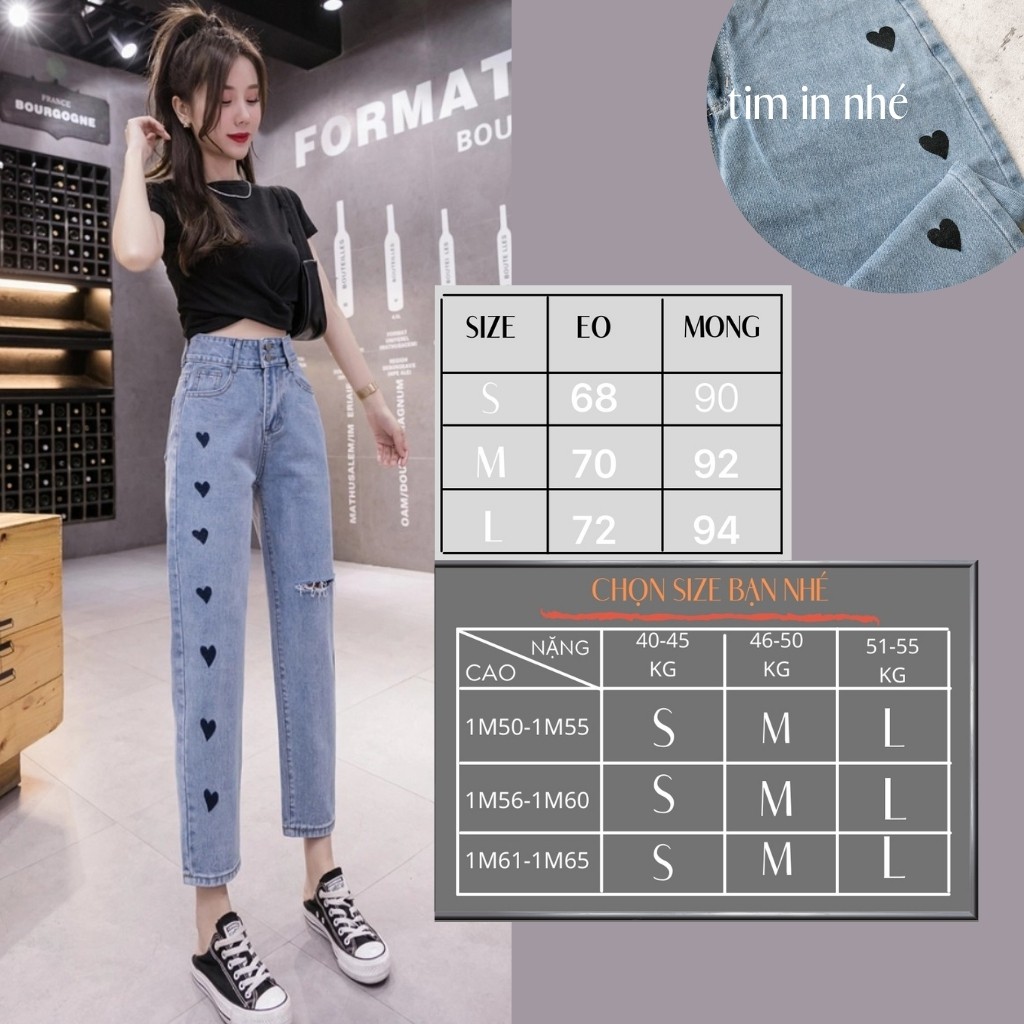 Quần Baggy In Hình Tim Siêu Hot Mẫu Mới Của Năm Kiểu Dáng Basssic Dễ Phối Áo Kèm Ảnh Thật Chụp Sàn