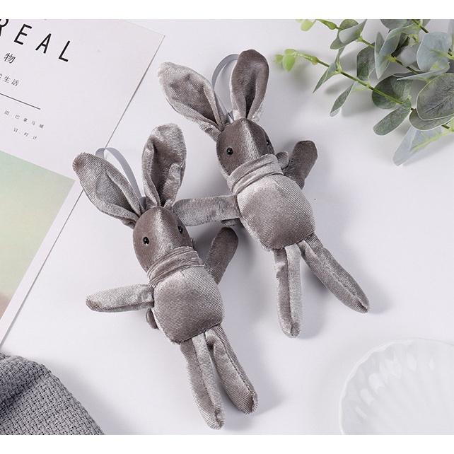 Móc Khóa Thỏ Nhồi Bông Đáng Yêu