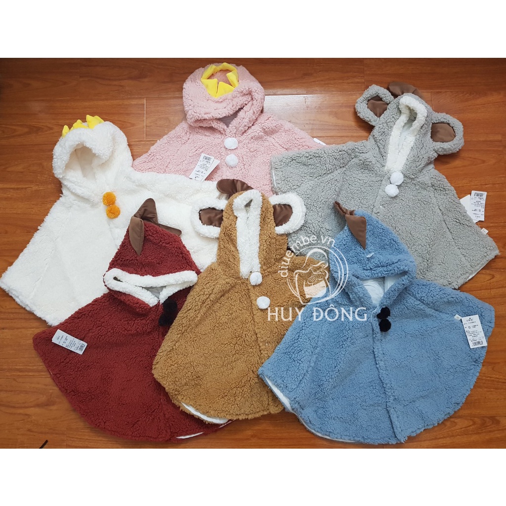 ÁO CHOÀNG LÔNG ANIMAL CHO BÉ 0-3 TUỔI