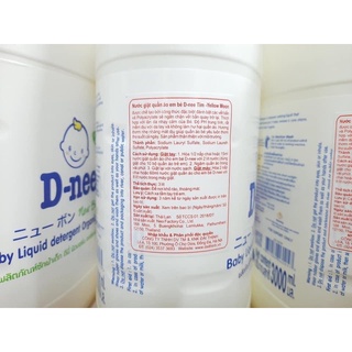 ( Hàng Tem Đại Thịnh) Nước giặt Dnee Thái Lan 3000ml