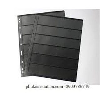 Combo 10 Phơi 6 Ngăn Đen đựng tem 2 mặt