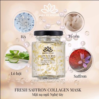 Mặt Nạ Ngủ , Mặt Nạ Tổ Yến Colagen Tươi , Nghệ Tây