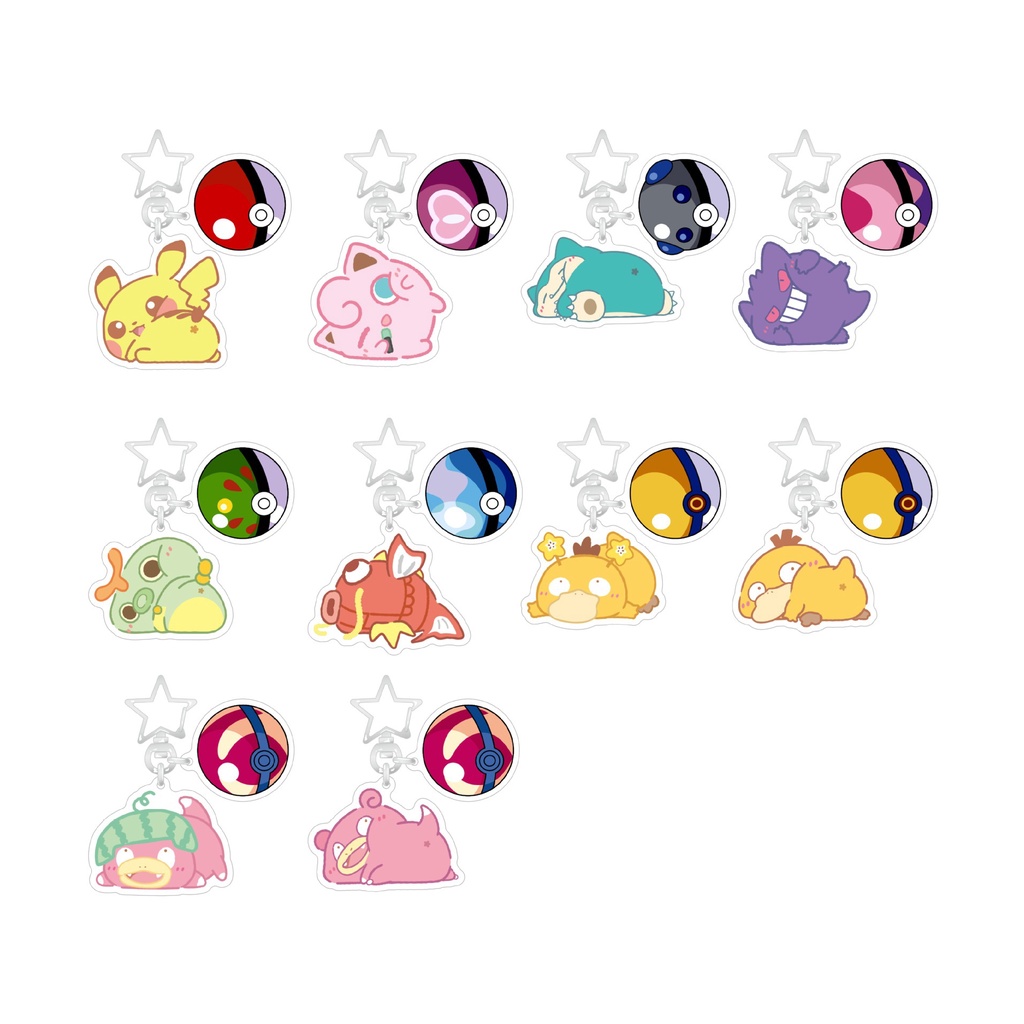 Móc Khóa Hình Pokemon Xinh Xắn Đáng Yêu