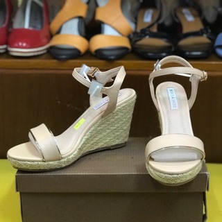 Sandal xuồng 8cm đế đúp bọc cói